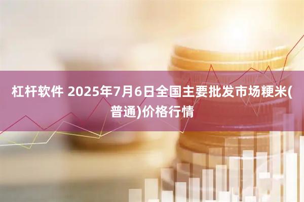 杠杆软件 2025年7月6日全国主要批发市场粳米(普通)价格行情